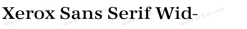 Xerox Sans Serif Wid字体转换